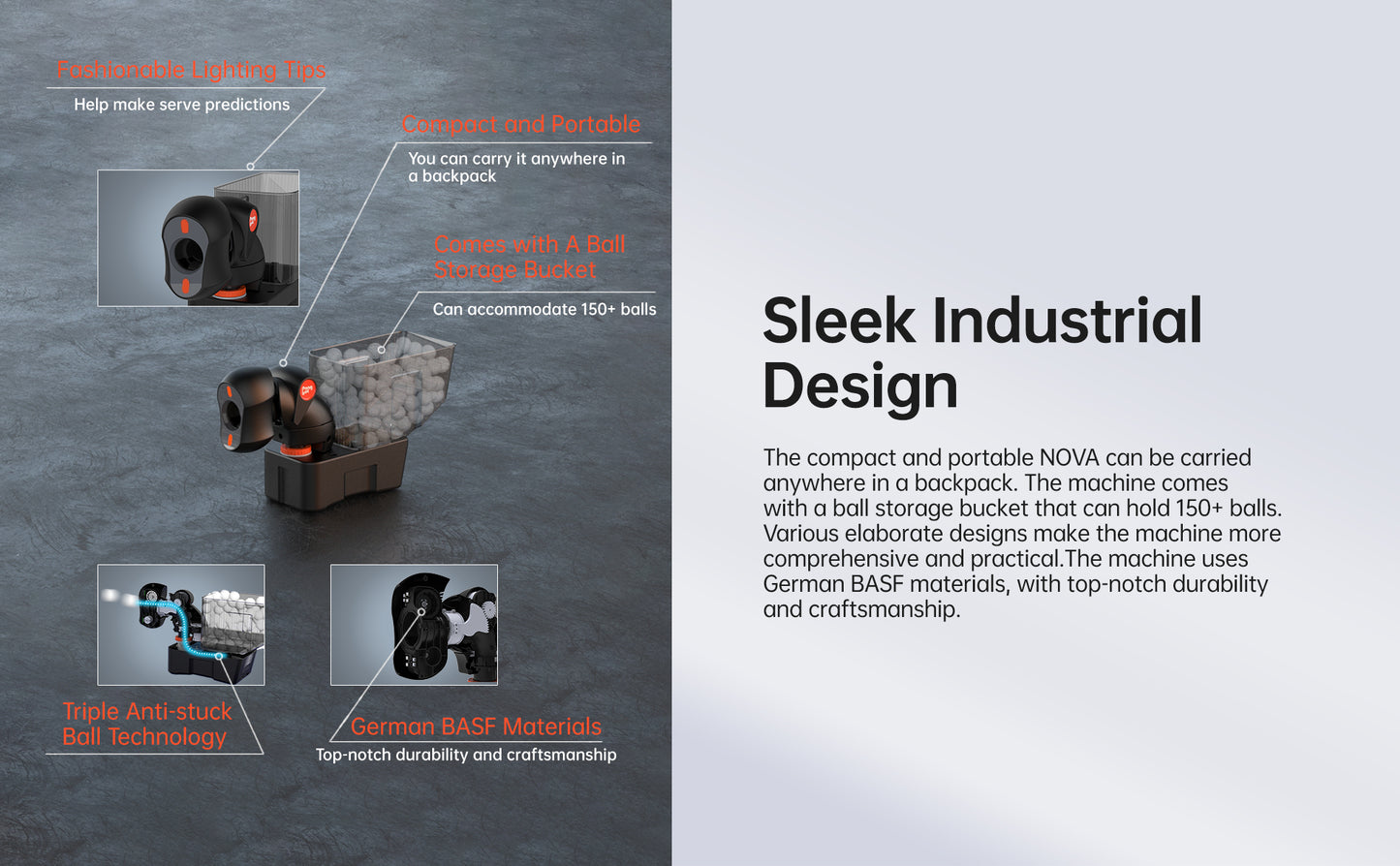 NOVA S PRO Table Tennis Smart Robot